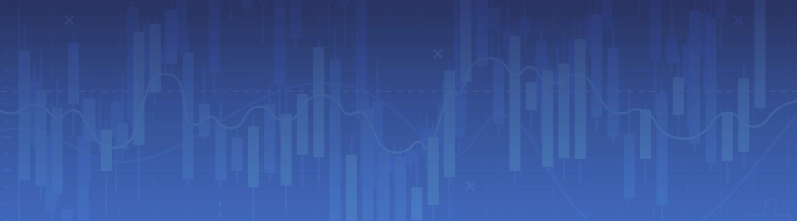 Inflation Control banner - Stock Market Candlestick Financial Analysis Abstract